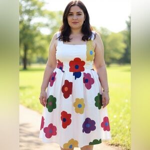 SHEIN Colorful Floral Maxi Dress